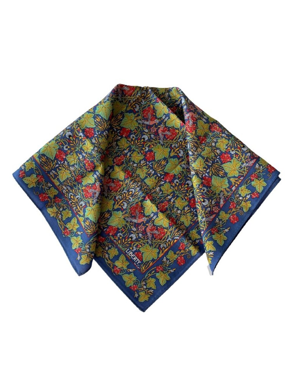 Liberty of London Vintage Cotton Scarf – Strawberry Thief Print